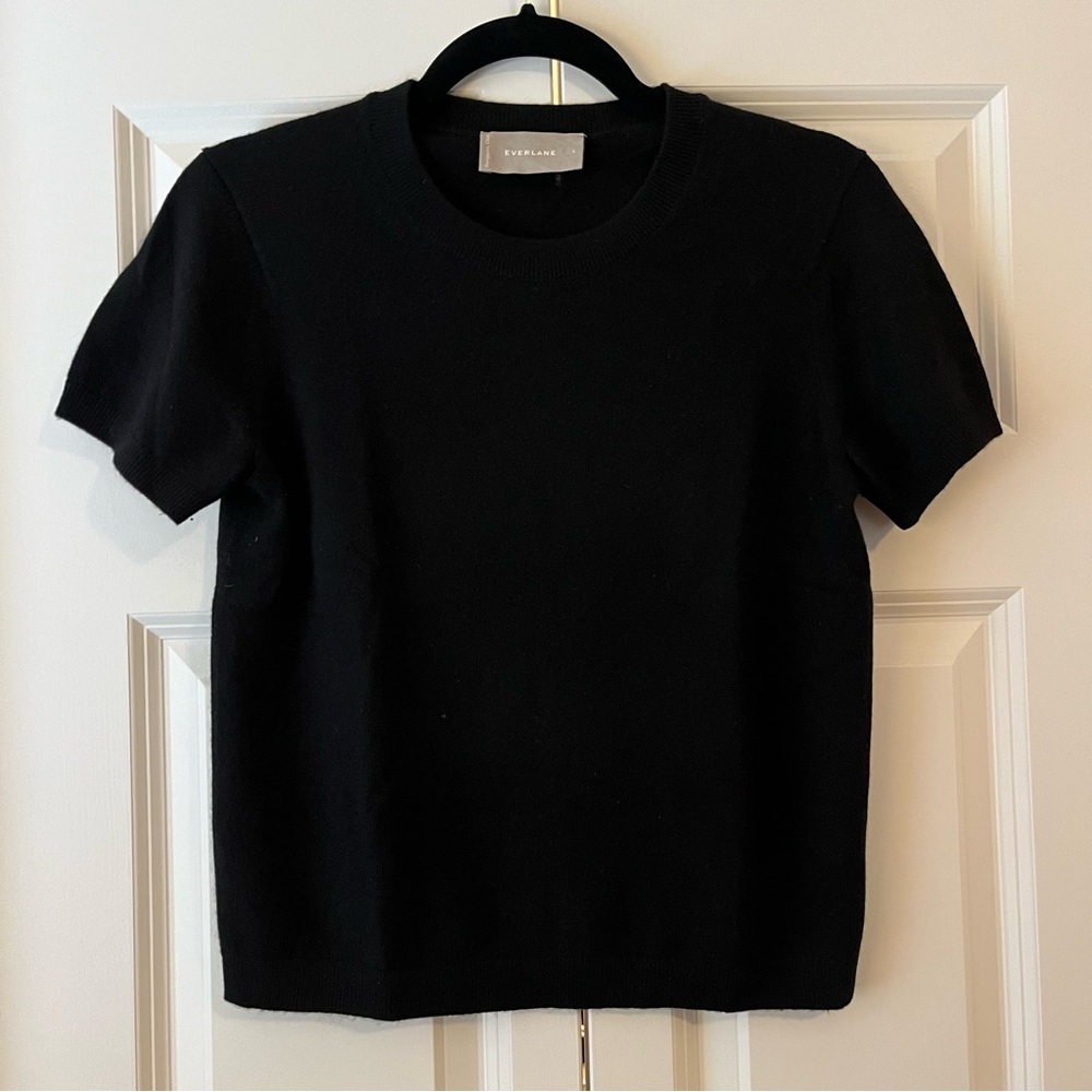 Everlane Black Cashmere Tee